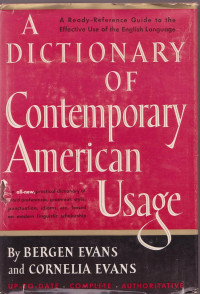 Image of A Dictionary of Contemporary American Usage