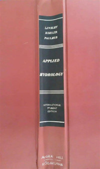 Image of Applied Hydrology International Student Edition