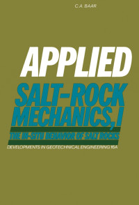 Image of Applied Salt-Rock Mechanics, 1 The In-situ Behavior of Salt Rocks