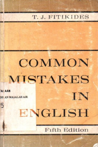 Image of COMMON MISTAKES IN ENGLISH Fifth Edition