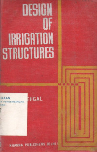 Image of Design of Irrigation Structures