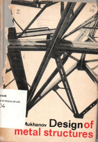 Image of Design of Metal Structures
