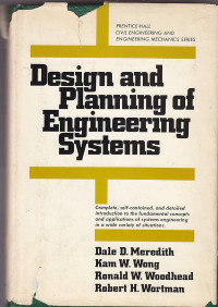 Image of Design and Planning of Engineering Systems