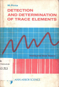 Image of Detection and Determination of Trace Elements