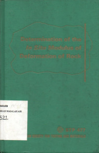 Image of Determination of the In Situ Modulus of Deformation of Rock