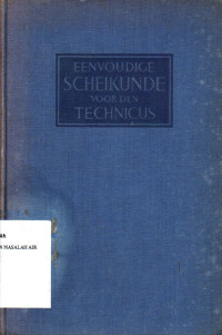Image of Eenvoudige Scheikunde Voor Den Technicus