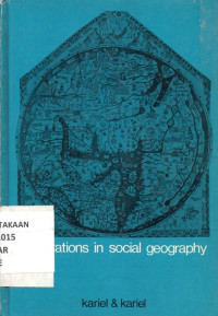 Image of Explorations in Social Geography
