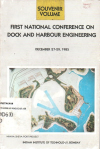 Image of First National Conference on Dock and Harbour Engineering