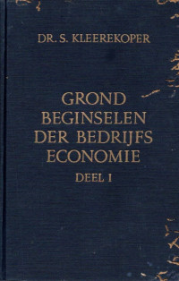 Image of Grond Beginselen Der Bedrijfs Economie