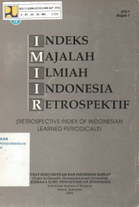 Image of Indeks Majalah Ilmiah Indonesia Retrospektif