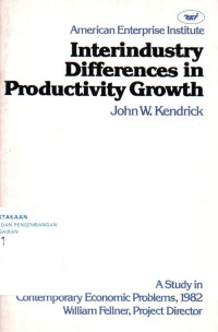 Image of Interindustry Differences in Productivity Growth