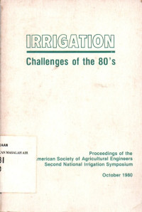 Image of Irrigation Challenges of the 80's