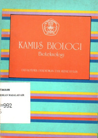 Image of KAMUS BIOLOGI: Bioteknologi