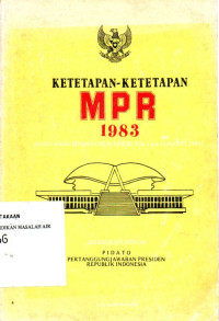Image of Ketetapan-Ketetapan MPR 1983