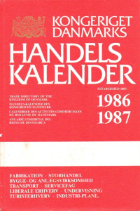 Image of Kongeriget Danmarks Handels Kalender 1986-87