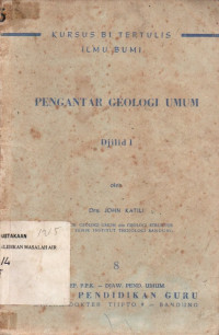 Image of Pengantar Geologi Umum Djilid 1