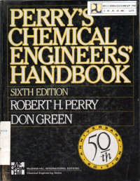 Image of Perry's Chemical Engineers' Handbook sixth edition