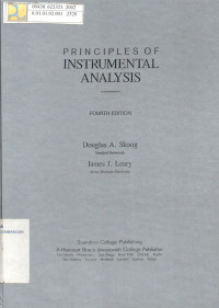 Image of Principles of Instrumental Analysis Fourth Edition