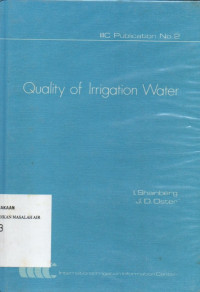 Image of Quality of Irrigation Water IIC Publication No.2