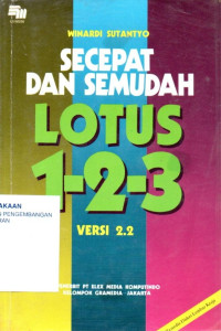 Image of Secepat dan Semudah Lotus 1-2-3 Versi 2.2