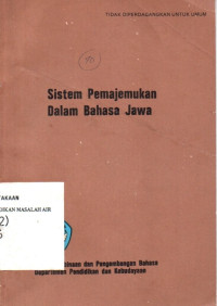Image of Sistem Pemajemukan dalam Bahasa Jawa