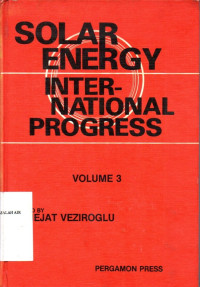 Image of Solar Energy International Progress Volume 3
