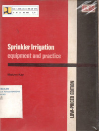 Image of Sprinkler Irrigation Equipment and Practice