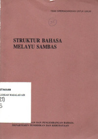 Image of Struktur Bahasa Melayu Sambas