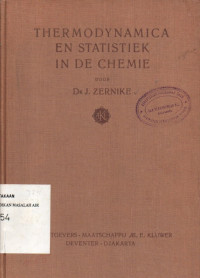 Image of Thermodynamica En Statistiek In De Chemie