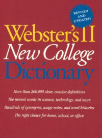 Image of WEBSTER'S II NEW COLLEGE DICTIONARY